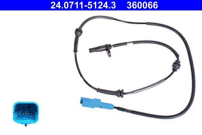 ATE 24.0711-5124.3 ABS Cable Sensor — Brake Sensors & ABS