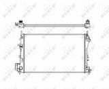 NRF 58203 Radiator for Opel Vectra C 1.6 / 1.8 - Brazed Aluminum Cooling — Radiators & Fans