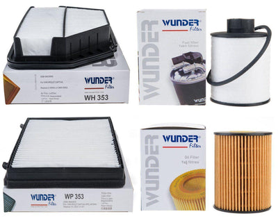 Wunder Chevrolet Captiva 2.0 Diesel Scheduled Service Filter Set — Maintenance & Service Kits