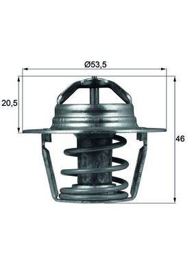Mahle TX9189D Thermostat — Water Pump & Thermostat