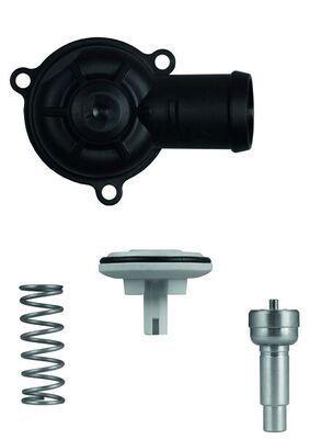 mahle thermostat 87c for vw polo, package of mahle thermostat 87c, close-up of mahle thermostat 87c MAHLE TI22087D Thermostat - 87°C for VW Polo, Jetta, Golf | Ideal for Car Owners and Mechanics MAHLE Thermostat 87°C for VW Polo Golf | Reliable Cooling mahle, thermostat, car-parts, cooling-system, vw-polo, vw-golf, vw-jetta, car-owners, mechanics, ai-generated