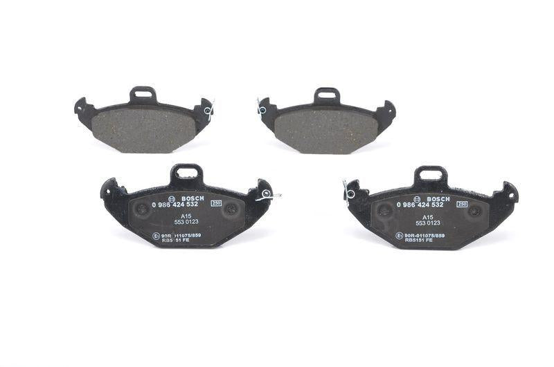 bosch brake pads set for espace and laguna, rear brake pads detail bosch 0986424532 BOSCH 0986424532 | Brake Pads Set for Espace III and Laguna I | Mechanics & Car Owners BOSCH 0986424532 Brake Pads for Espace & Laguna bosch, brake-pads, car-maintenance, vehicle-safety, automotive-parts, car-owners, mechanics, brake-system, low-metallic, ai-generated