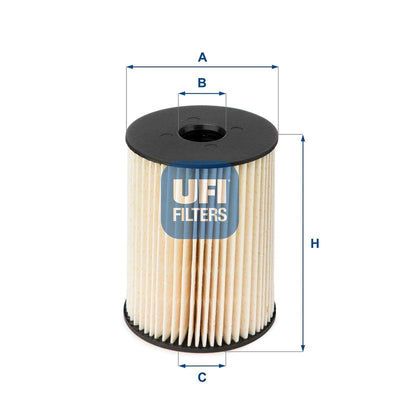 Ufi 26.054.00 Diesel Filter Astra G/H Corsa C Combo C 1.7D Y17DT — Fuel Delivery