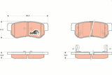 TRW GDB3284 Brake Pads - Rear Disc Brake Set for 2005 Tucson