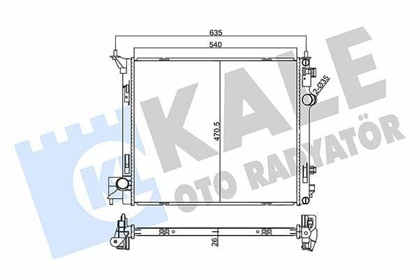 KALE Radiator for 14 Qashqai 1.2 DiG-T & 1.6 dCi — Radiators & Fans