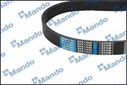 mando v-belt for 02 accent 1.5crdi, mando mb6pk1440 v-belt close-up MANDO V-Belt MB6PK1440 for 02 Accent 1.5CRDI - Durable and Reliable | 6PK1440 MANDO V-Belt for 02 Accent 1.5CRDI - 6PK1440 v-belt, mando, 02-accent, automotive, car-parts, mechanics, vehicle-maintenance, replacement-parts, engine-parts, ai-generated