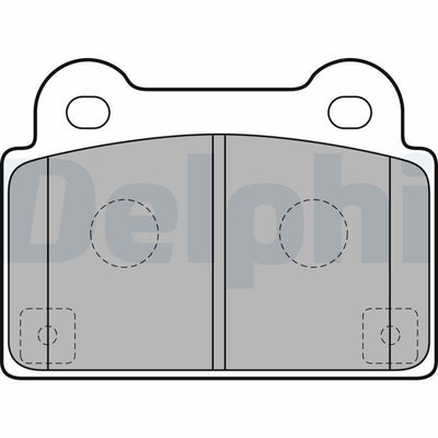 Delphi LP2177 Brake Pad Brake Rear-(Mitsubishi: Lancer 2.0 08-15 Evo-X) — Brake Pads