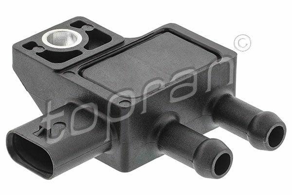 topran exhaust pressure sensor 622538 front view, topran exhaust pressure sensor 622538 side view, topran exhaust pressure sensor connector details TOPRAN Exhaust Pressure Sensor (Part No. 622538) - Compatible with BMW Mini F54, F55, F56, F57, F60, i8, G20, G30, F20, F10, F32, G11, F39, F48, G01 | 3-Pole Connector TOPRAN Exhaust Pressure Sensor for BMW Mini & i8 topran, exhaust-pressure-sensor, bmw-parts, car-accessories, mechanics, car-owners, bmw-enthusiasts, mini-cooper, engine-parts, ai-generated