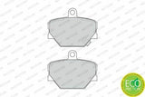 FERODO FDB1162 Front Brake Pads - Reliable Performance for Smart Cabrio 00-04, Fortwo Coupe 07, Roadster 03-05