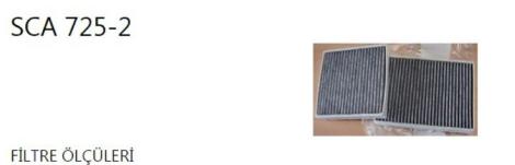 Sardes SCA7252 Cabin Air Filter Peugeot P207 1.4 16V 06-Tu3a (with Carbon) — Air & Cabin Filters