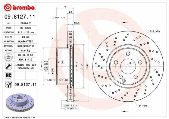 BREMBO Brake Discs - Mercedes W220 S280/S320 (1999-2005) — Brake Rotors & Drums