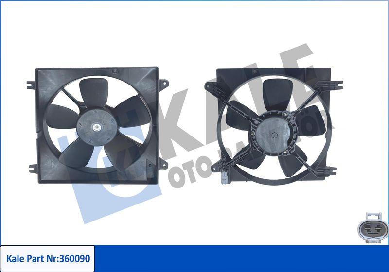 Kale 360090 Fan Motor with Shroud (Chevrolet Lacetti (J200) 1.4 1.6 1.8 2.0D 05-11) — Motors, Pumps & Antennas