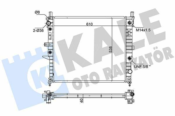 Kale Radiator ML-Class W163 98-05 - Motor Cooling — Radiators & Fans