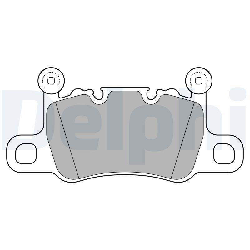 Delphi LP3655 Brake Pad Rear 911 Turbo 3.8 09 / 13-911 Gt3 4.0 05 / 18-Porsche Panamera 2.93.0 4.0 16 — Brake Pads