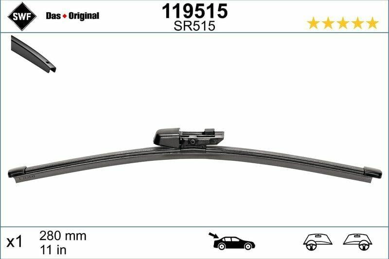 SWF VW Rear Wiper Blade - 11 Inch for Leon, Passat — Wipers