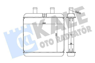KALE Radiator 346590 - Aluminum Heating System for 2000-2007 Daily III — Radiators & Fans