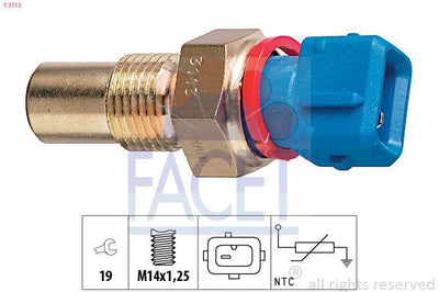 Facet 7.3113 Coolant Temperature Sender P106 Ax 92=-Expert Partner Berlingo 96=-P806 Ducato Boxer Jumper Jumpy 94