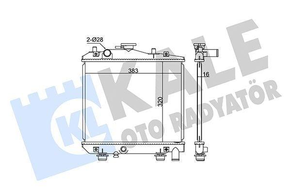 Kale 348350 Car Radiator - Durable Aluminum Cooling System — Radiators & Fans