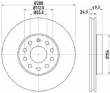 Hella Pagid Brake Discs - Compatible with VW A3 Models — Brake Rotors & Drums