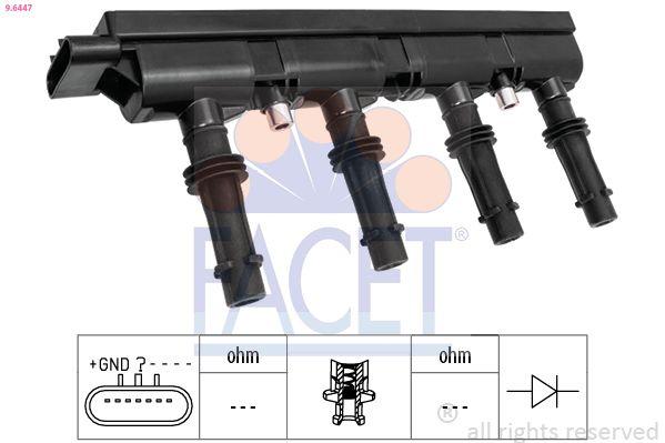 Facet 96447 Ignition Coil Meriva B 10 > 17 A14xer-B14xer-A14nel-A14net-B — Coils & Plugs