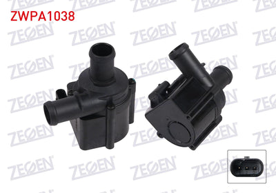 Zegen ZWPA1038 Auxiliary Water Pump Audi A4 (8W2) 2015-/ A5 (F53) 2017-/ A6 (4G2) 2010-2018 / A6 (4G2) 2008