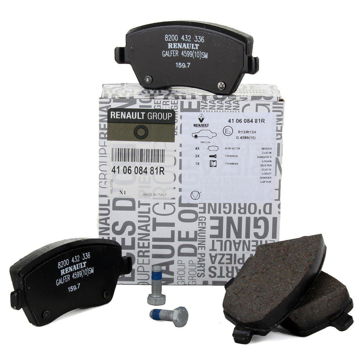 Mais Renault Clio III Front Brake Pads - Compatible with Models 2004-2010