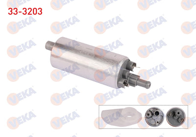 Veka 33-3203 Fuel Pump with Strainer 3 Bar Opel Vectra B 1.6i-1.8i-2.0i-2.5 V6 1995-2003 / Astra F 1.4i-1.6i — Fuel Delivery