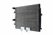 behr coolant radiator for vw golf passat tiguan, close-up of behr CR2055001S radiator BEHR CR2055001S Coolant Radiator - Durable Plastic Design for VW Golf, Passat, Tiguan, Audi, Seat | Size: 25.6 x 17.8 x 0.9 in BEHR Coolant Radiator for VW Golf, Passat, Tiguan behr, coolant-radiator, vw-golf, vwpassat, vw-tiguan, audi-a3, seat-leon, skoda-octavia, car-parts, ai-generated