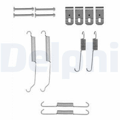 Delphi LY1374 Brake Shoe Mounting Set Rear Mazda 2 1.3/1.5/1.6 07-15 Toyota iQ 1.0/1.3/1.4 09-15