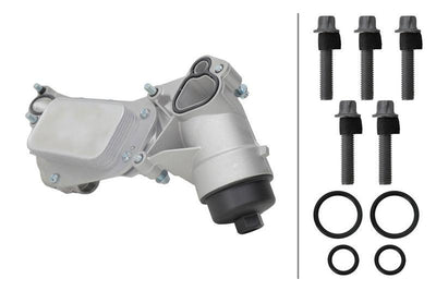 Hella 8MO366360-731 Oil Cooler Complete Opel Astra H / J / Cruze / Insignia A / Mokka 1.6Xer — Oil System