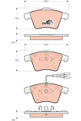 TRW GDB1721 Brake Pads for Volkswagen Touareg and Cayenne