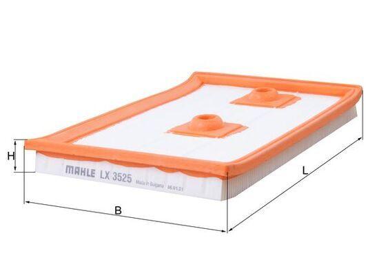 Mahle LX3525 VW Golf VII/Passat B8/Jetta IV/Polo V/Tiguan, Audi A3, Seat Leon Air Filter — Air & Cabin Filters