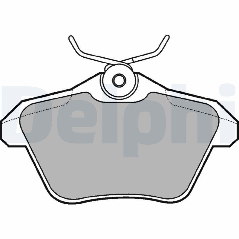 Delphi LP1018 Brake Pad Rear Kappa (838) 2.0-3.0 20V/24V 94-01 — Brake Pads