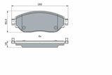 BOSCH Brake Pads Set 0986494741 - Low-Metallic Material for Traffic & Vivaro
