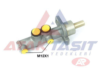 AP 212942 Brake Anamerkez Aluminium 22,2 mm Citroen C3 1.4 HDi-1.4 VTI-1.6i ABS li without ESP 2002-2009 / C2 (Jm) 1.4i-1.4 HDi-1.6i ABS li without ESP 2003-2009