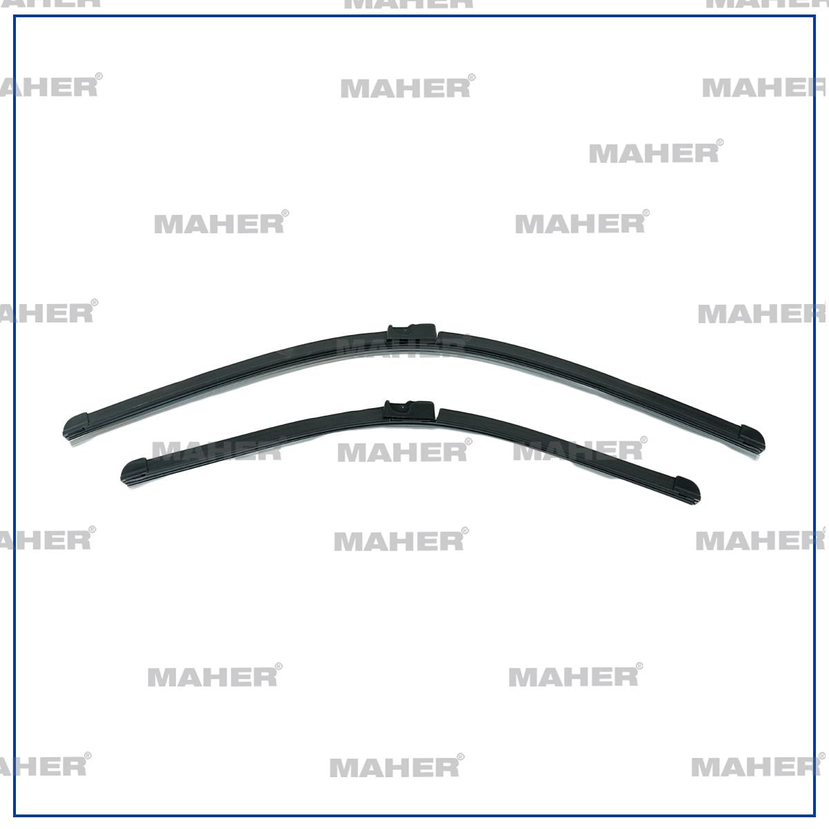 MAHER 11438 Wiper Set VW Golf 5/Caddy/Jetta 3, Audi A3, Skoda Octavia 04-12 — Wipers