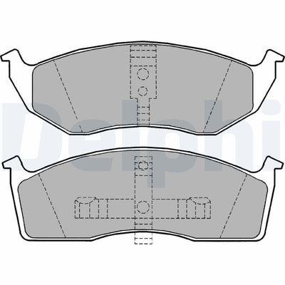 Delphi LP1164 Brake Pad Front 95-01 Voyager.III-Neon.II — Brake Pads