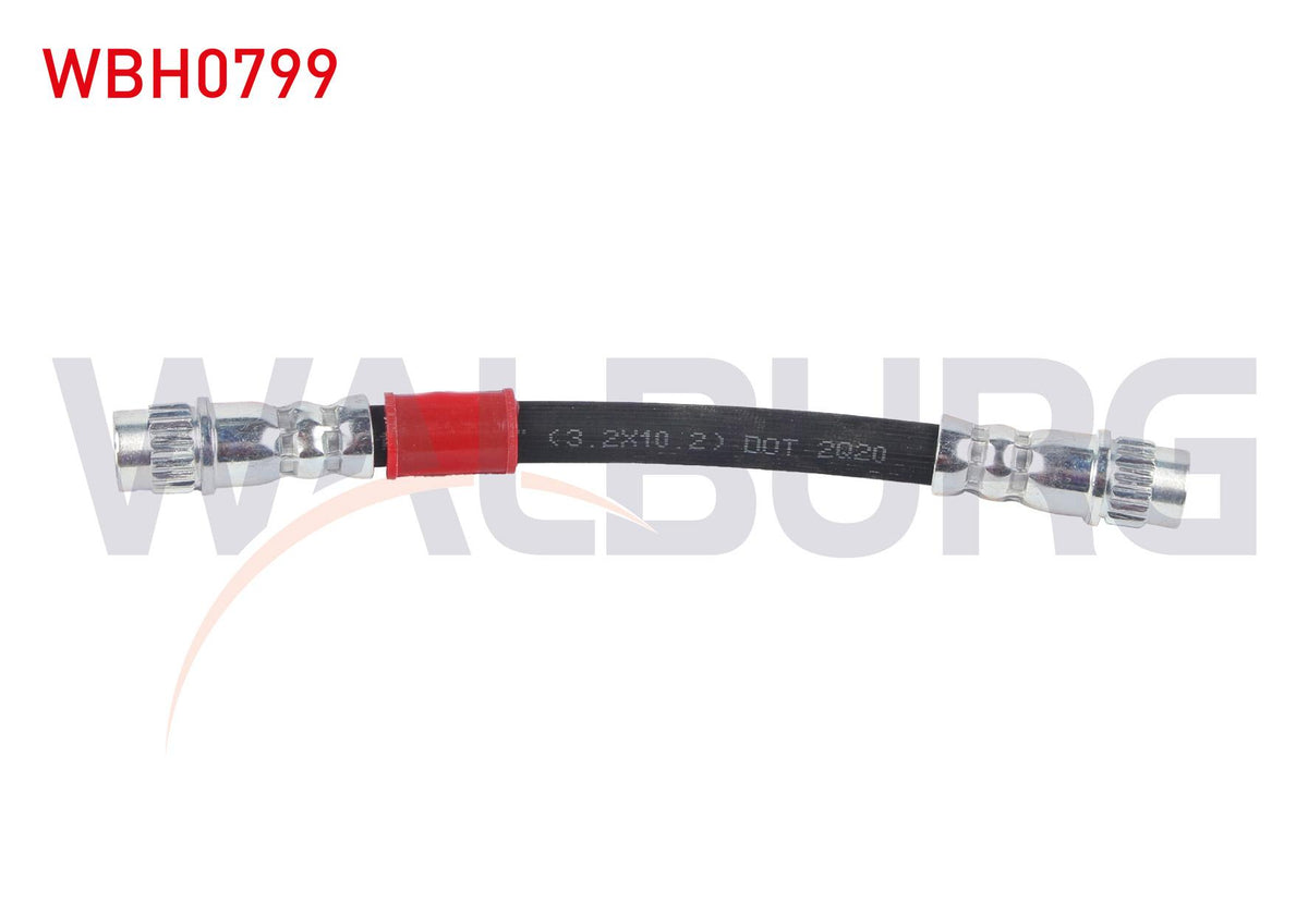 WALBURG WBH0799 Brake Hose Rear Outer Left-Right 125mm Renault Megane IV 1.5 dCi-1.6i-1.2 TCE 2016-/ Talis — Brake Hydraulics