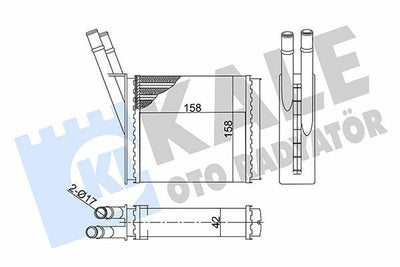 Kale Radiator 358565 - Isuzu D-Max 2.5 Heating System — Radiators & Fans