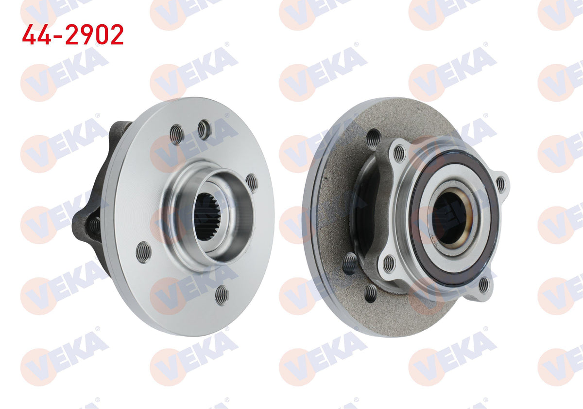 Veka 44-2902 Wheel Hub Left-Right Front with Bearing Mini Cooper (R50 — Hub Assemblies