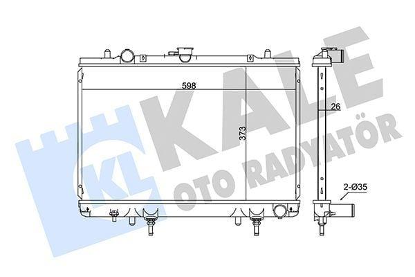 kale radiator 97-08 l200 2.5d front view, kale radiator 97-08 l200 2.5d side view, kale radiator 97-08 l200 2.5d technical specifications KALE Radiator 97-08 for L200 2.5D + Ms - Durable Aluminum Construction | For Car Owners and Mechanics KALE Radiator 97-08 L200 2.5D kale, radiator, l200, 2-5d, vehicle-replacement-parts, car-repair, mechanics, cooling-system, auto-parts, ai-generated