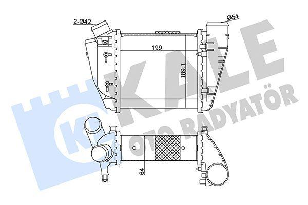 Kale 352385 Turbo Intercooler - Right Side for Audi A4 2.5 TDI (2001-2006) — Turbo & Supercharger