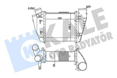 Kale 352385 Turbo Intercooler - Right Side for Audi A4 2.5 TDI (2001-2006) — Turbo & Supercharger
