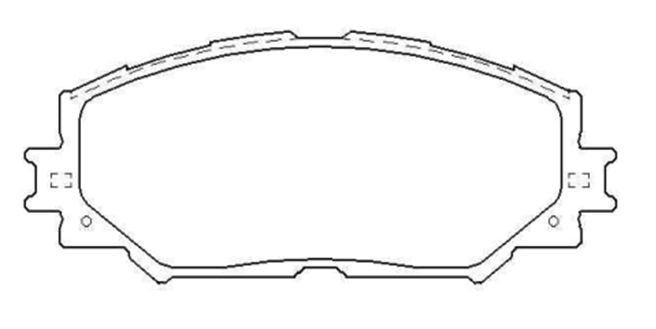 MGA 55274 Brake Pad Brake Front-(Toyota: Corolla 07 > 12 / > / Auris 07 > 12 Gasoline) — Brake Pads