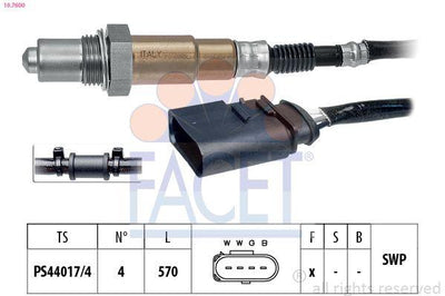 Facet 107600 Oxygen Sensor Volkswagen Polo 14 16V Seat Cordoba (6L2) Ibiza 14 — Oxygen & Air-Fuel