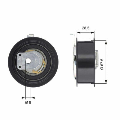 GATES T43110 - Timing Belt Tensioner for VW 2.0 TFSI — Pulleys & Tensioners