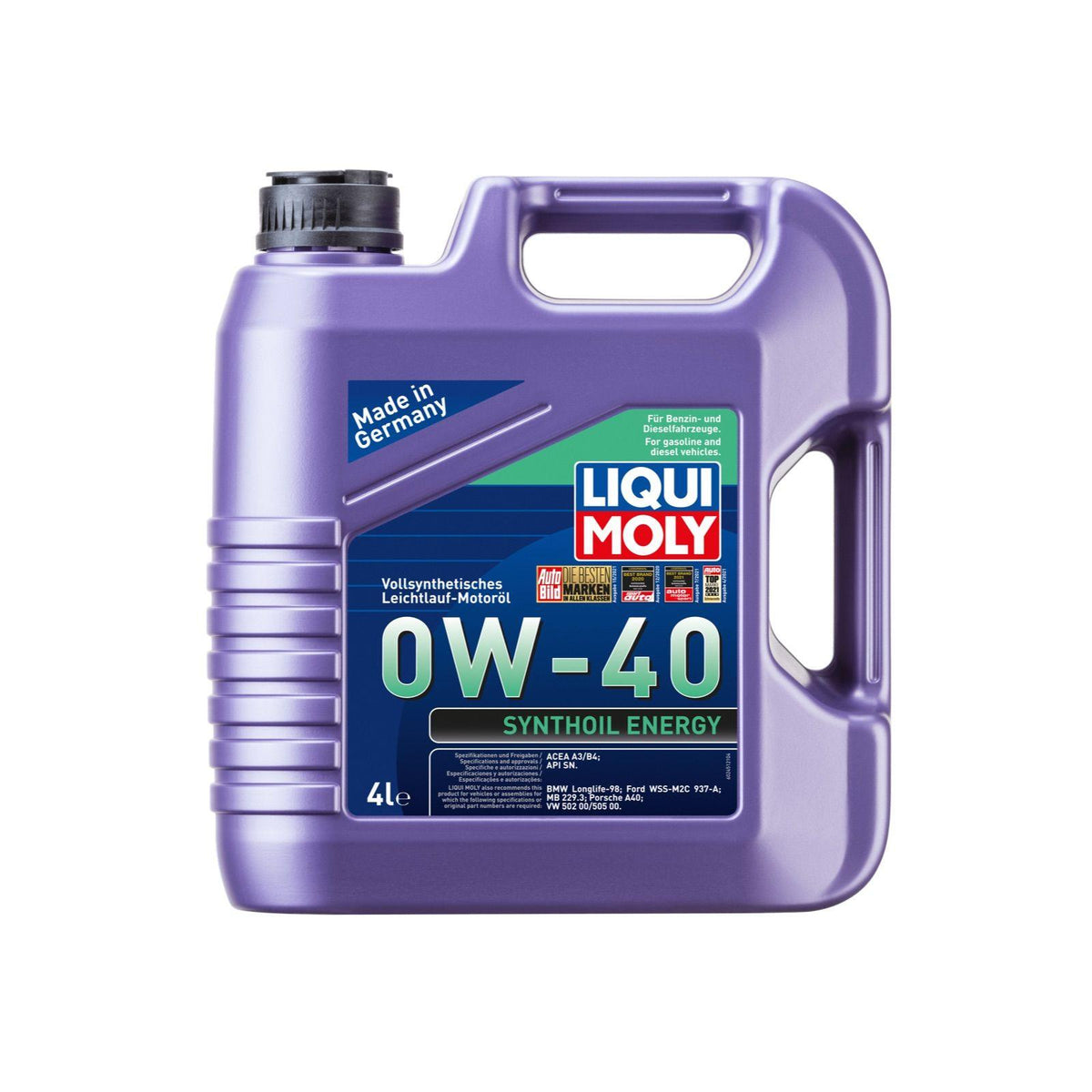 Liqui Moly 2451 Synthoil Energy 0W-40 Motor Oil 4 Litre () — Fluids & Chemicals