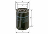 BOSCH 0986452400 - Oil Filter for Golf III IV, Polo and 3 more models — Oil Filters
