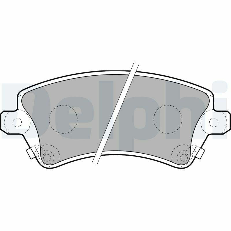 Delphi LP1737 - Brake Pad Set for 02-Corolla — Brake Pads