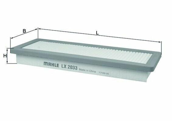 MAHLE LX2033 Air Filter - Fits 207 208 308 508 3008 5008 & Mini Cooper S — Air & Cabin Filters